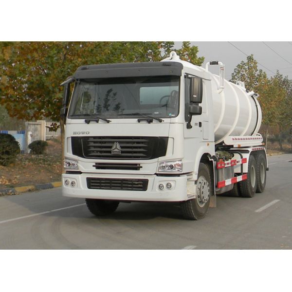 Тележка нечистот вакуума высокой эффективности 17CBM LHD 336HP для урбанского дождя Wells