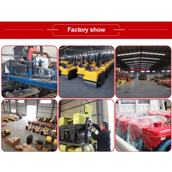 Machine routière 2000 kg 3000 kg 2 tonnes 3 tonnes rouleau routier articulé mécanique à double tambour