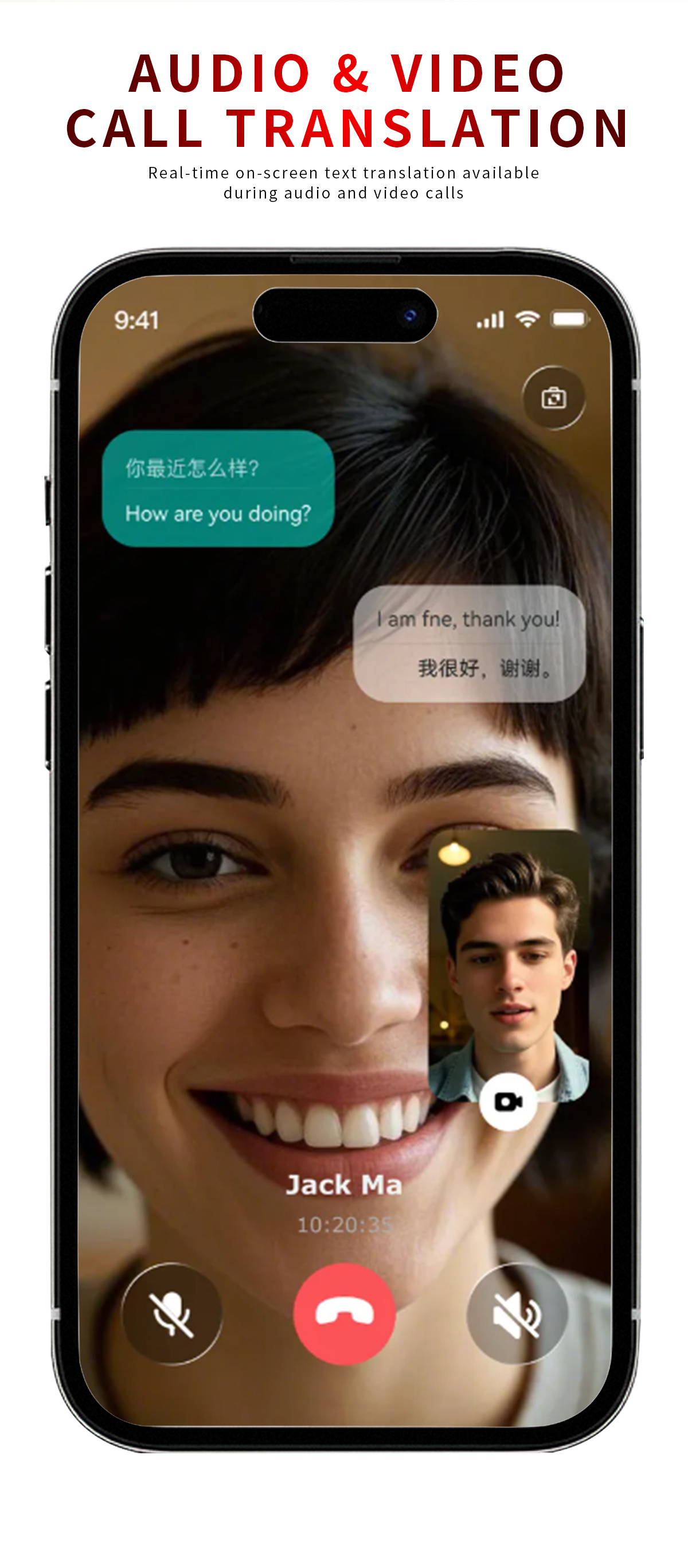 Real Time Smart AI Translation Glasses Take Picture Video Recording Audio Call