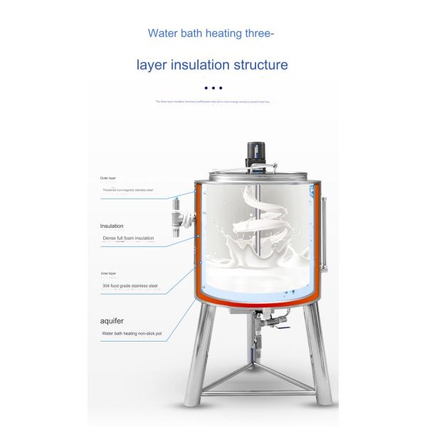 97 KG Fully Automatic Intelligent Temperature Control Pasteurizer for Milk and Juice