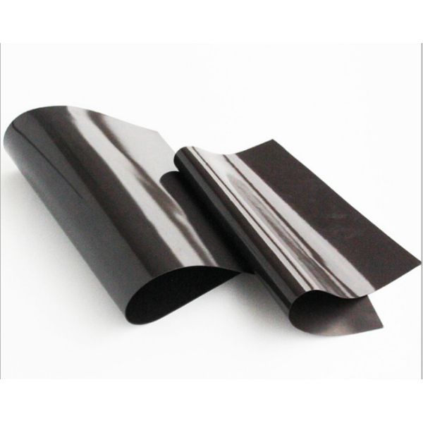 Ferrite Magnetic Sheet Rolls 120 Degree Melting Magnet Rubber Sheet Brown color Plain Flexible rubber magnetic vinyl