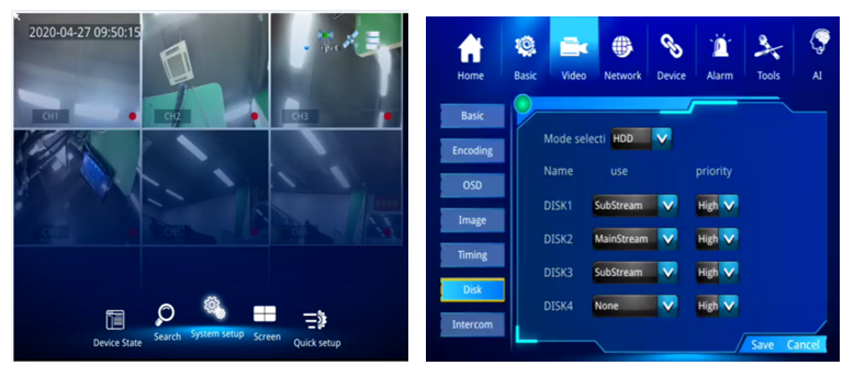 Все в одном DSM Мониторинг статуса водителя распознавание лица 4CH 1080p транспортное средство мобильный DVR