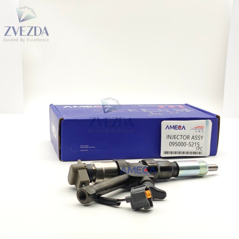 Common Rail Fuel Excavator Injector Assembly 095000-5215 For J07E J08E Diesel Engine