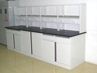 Heavy Duty Chemistry Lab Furniture Smooth Surface Grey Color Anti Corrosive