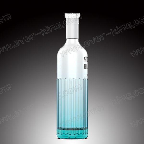 Offset Printing Liquor Vodka Spirit Glass Custom With Aluminum Cap