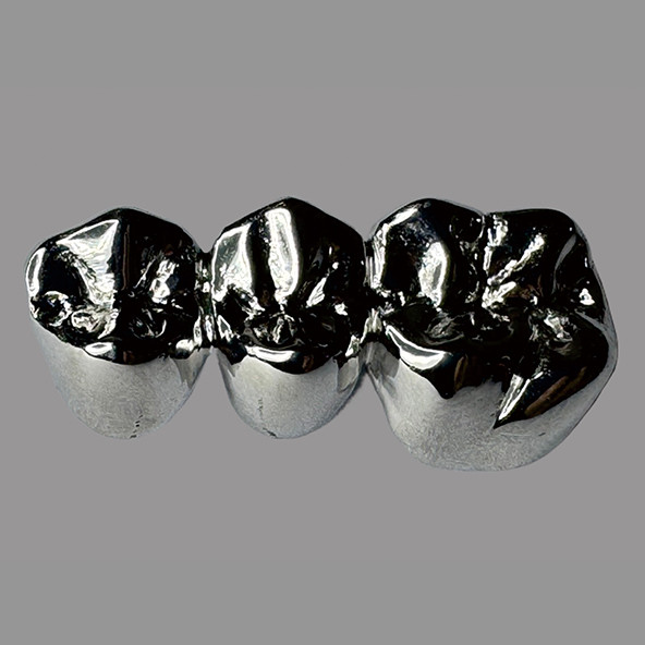 CoCr Full Metal Crown And Bridge Smooth Polished Customizable