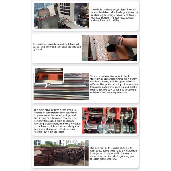 Advanced HMC630 Horizontal Fanuc CNC Vertical Lathe Machine with 900mm Table Travel Z