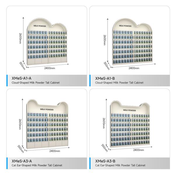 Mom & Baby Store Showcase Silk Screen Logo Display Racks for Maternity Store Design and Customized Shop Stand