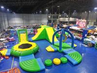 Water Play Equipment Game Custom Commercial Outdoor New Green Inflatable Floating Water Park For Sea