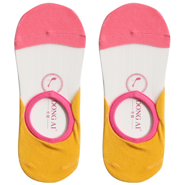custom wholesale women cotton sheer invisible socks transparent