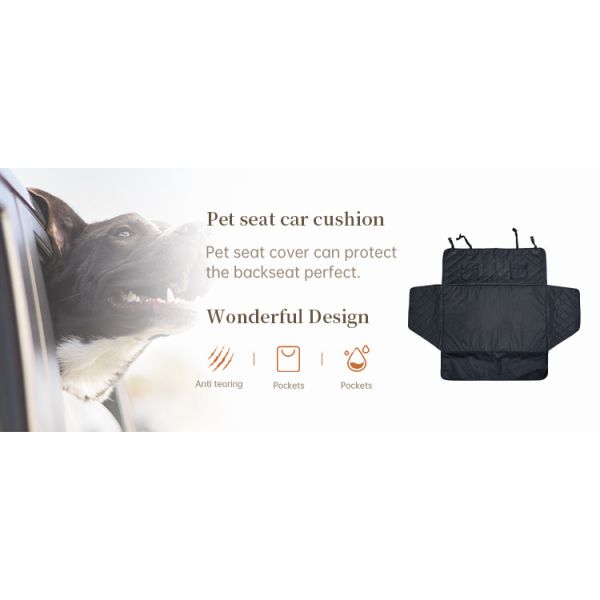 waterproof pet dog car cargo cover with soft memory foam 100% scratch and non-slip dog trunk seat cover for SUV