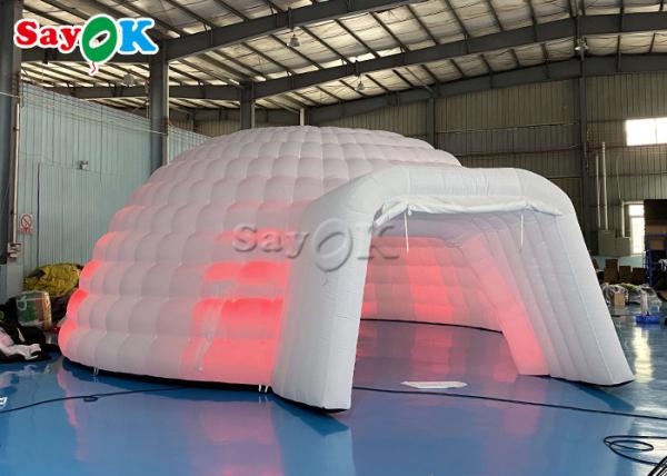 barraca inflável leve conduzida grande do evento da abóbada de 8m para o acampamento exterior