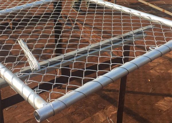 Customizable Chain Link Fence Gate 75mm X 75mm Wire Mesh For Sheep Yard