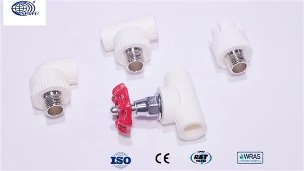 EN 12201-3 Threaded Male Tees PPR Tee With Thread Pipe Connection