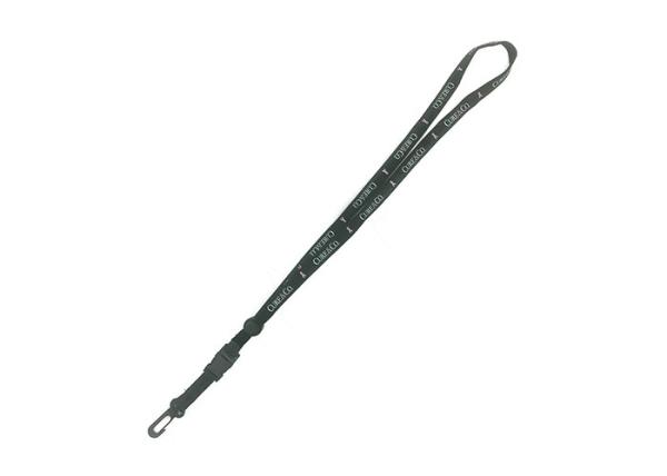 Blue Or Black Segmented Heat Transfer Lanyard , ID Card Custom Ink Lanyards