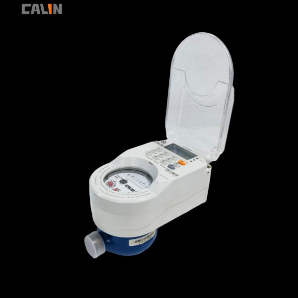 Exhibición pagada por adelantado de cobre amarillo del LCD del contador del agua de CashWater LoRa STS