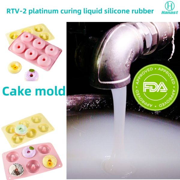 China Food Grade Platinum Cure Liquid Silicone Rubber 20 Shore A 1:1 FDA LFGB Certified for Gummy Jelly Candy Molds
