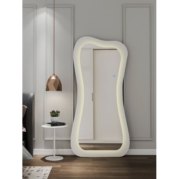 Hollywood Standing Full Length Xl Floor Mirror With Led Light 71x32