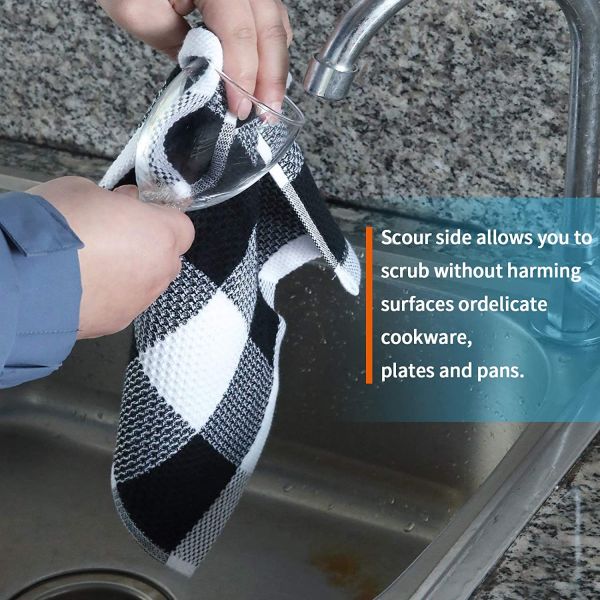 Сгущенный квадратный вафли полотенце хлопок для подарков