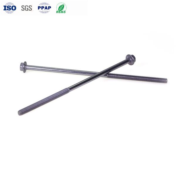 M8 × 300 mm Hexagon Flange Long Bolts de acero inoxidable personalizado de media rosca