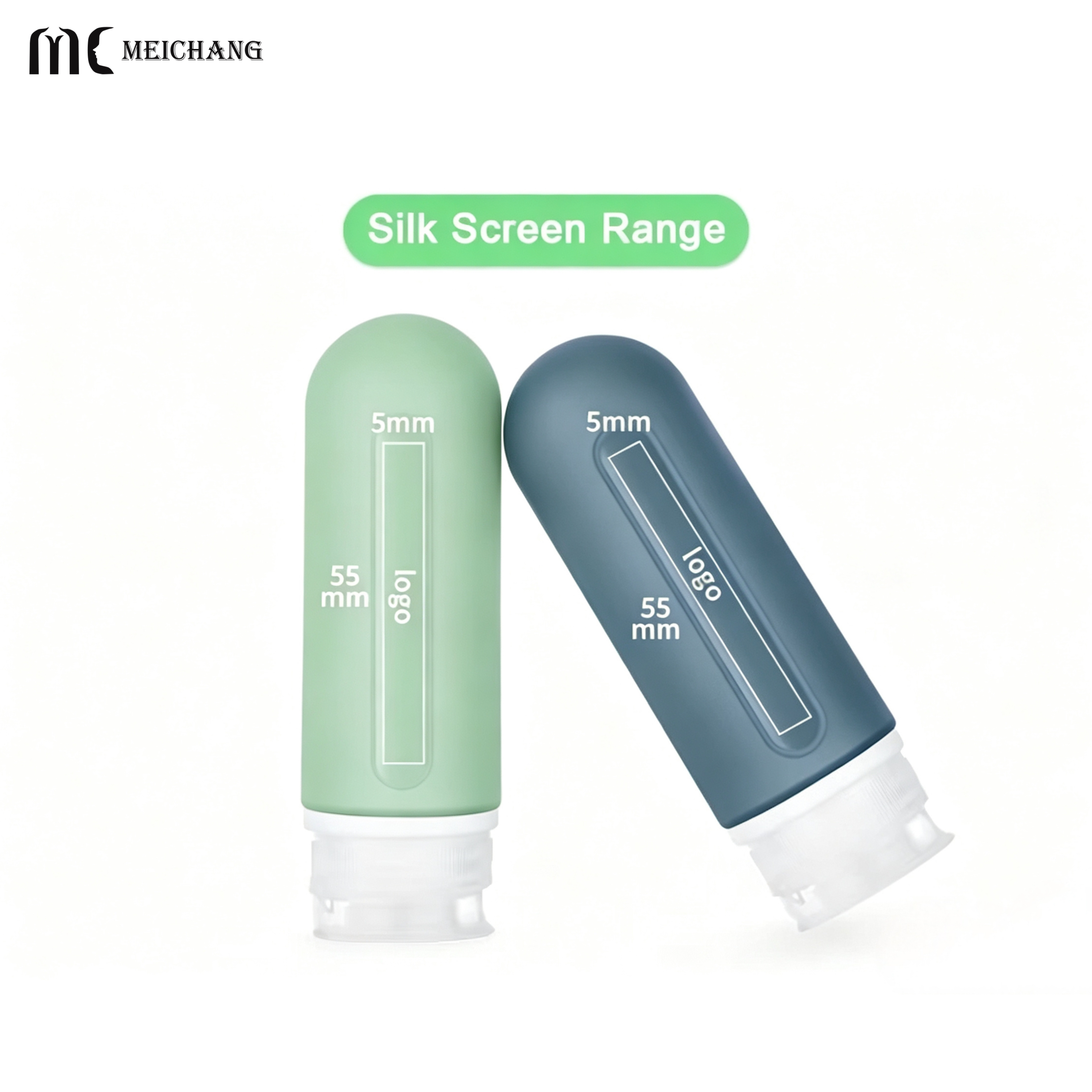 89ml Refillable Capsule Silicone Travel Bottle Set(MC-1419)