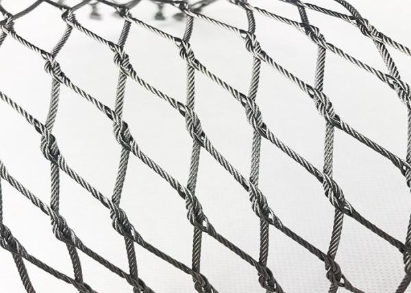Flexible Stainless Steel Wire Mesh Rope Woven 1.2mm 1.6mm Diameter