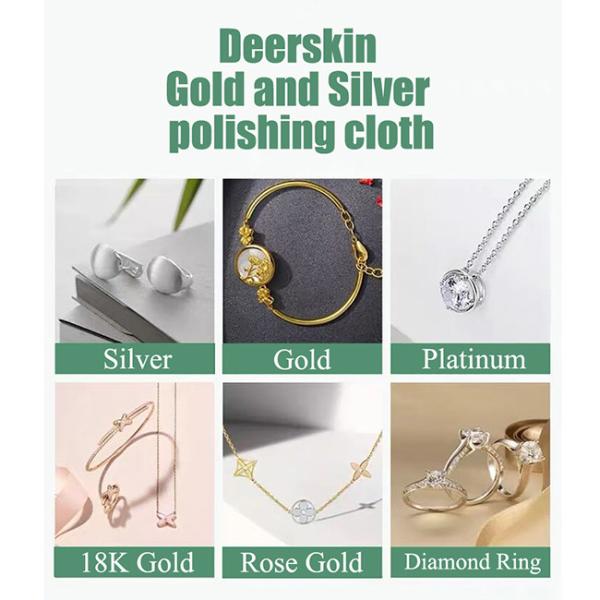 Silver Gold Jewelry Tools Luxury Cleaning Polishing Cloth Soft Clean Wiping Cloth