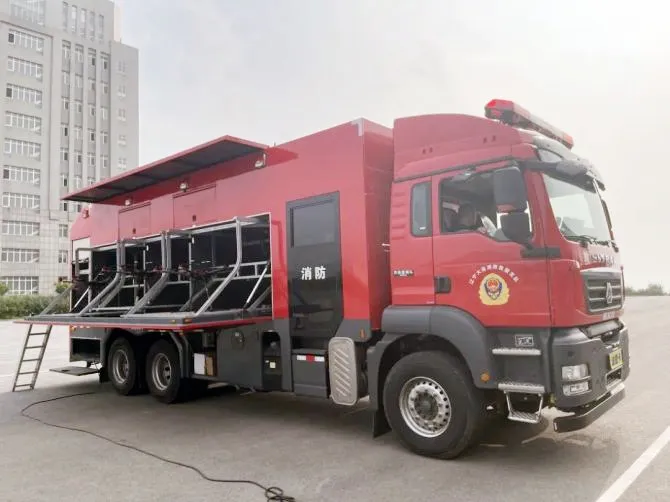 Isuzu Hino HOWO Uav Drone Emergency Support Vehicle Fixed Wing Uav Transportation Truck
