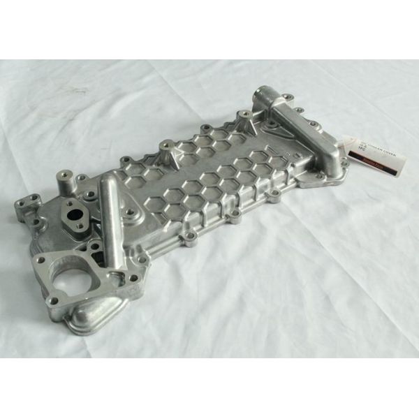 Excavator Machinery Spare Parts ISUZU Oil Cooler Cover Metal Material 4HK1