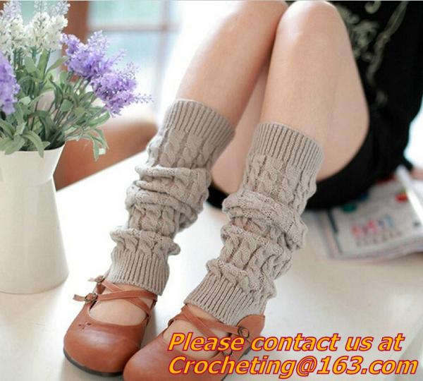 Fashion Knitted lace Boot Cotton Gaiters Warm lace boot socks buttons leg warmers bontique