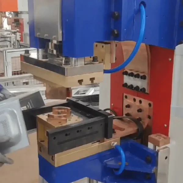 Máquina de soldadura automática de punto con estante de horno de acero inoxidable