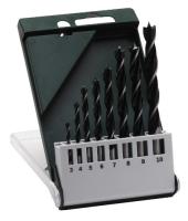 8pc High Carbon Steel Brad Point Wood Drill Bits Set 3-10mm Hex Shank