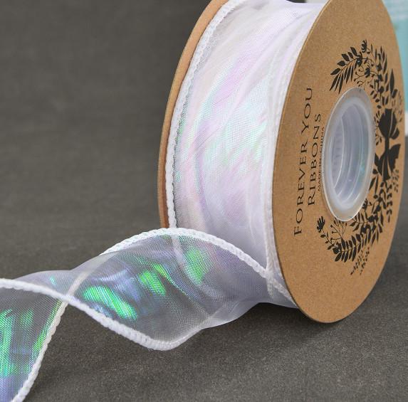 Fita de papel floral colorida de Gauze Ribbon Cake Flower Packaging DIY do Fishtail