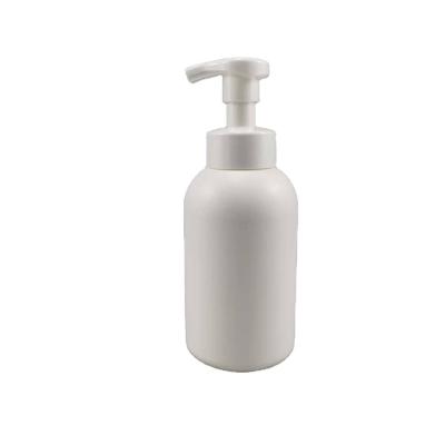 HDPE Collar 300ml 500ml Plastic Foam Pump Bottle with Clip Lock and Screen Printing