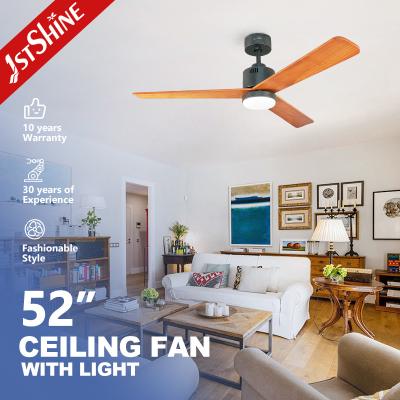 Smart Home 52 Luz de ventilador de teto do quarto com vento forte 3 cores luz