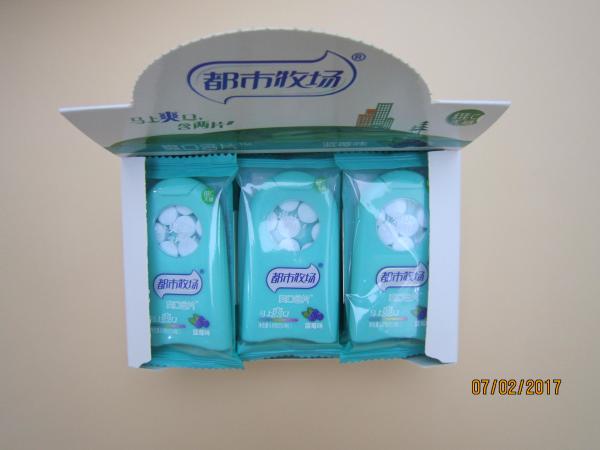 6.8g  New Arrival Sugar Free Vitamin C Refreshing  Blueberry  Mint  Candy ,cool your mouth