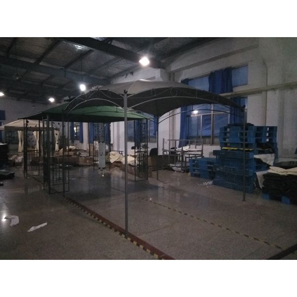 Outdoor Patio Carport with Steel Frame 3*3M Sunshade Garden White Wedding Canopy Roof