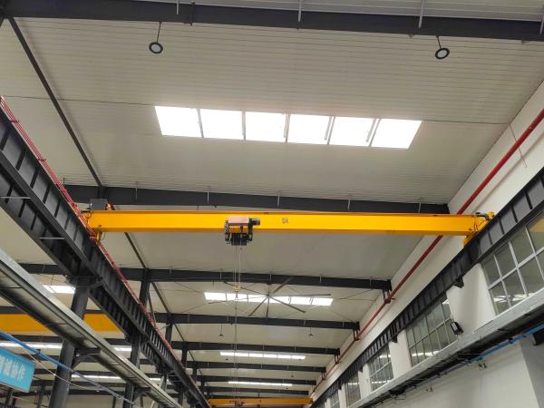 Small European Standard Single Girder Overhead Crane remote control with hoist  5ton bridge crane