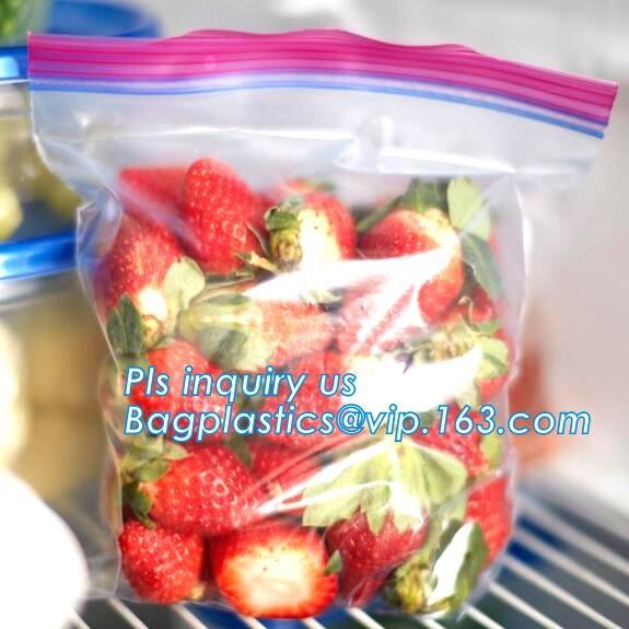 Double track zip loc bag made from food grade material for apple packing, double track zipper apple bag, Gallon Storage