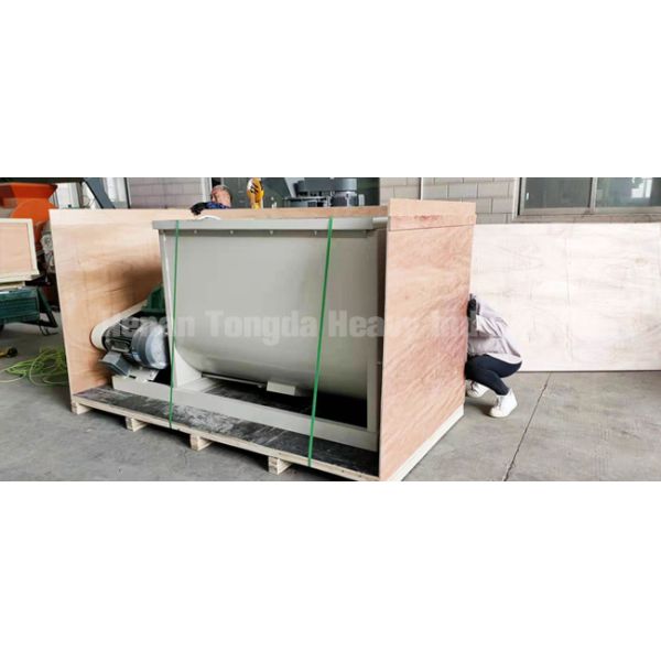 15 TPH Fertilizer Mixing Equipment Horizontal Industrial Compost Mixer