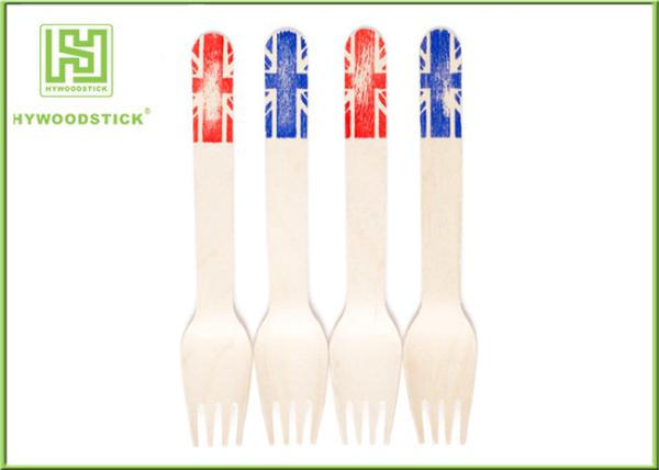 Restaurant Eco Friendly Cutlery Disposable Wooden Spoons 16cm With Logo