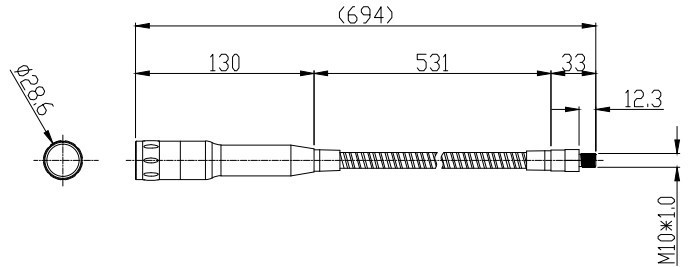 IP65 Waterproof Flexible Gooseneck Work Light Industrial LED CNC Machine Light