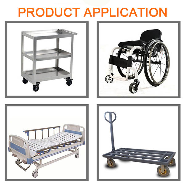 2 Inch Silent Elastomer TPR Soft Wheels 50mm Caster Wear Resistant