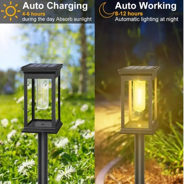 Solar Lawn Light Decoration Garden Hollow Lawn Lamp Outdoor Solar Garden Pathway Waterproof LED Light