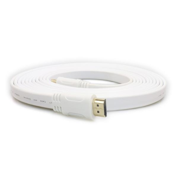 High Speed 4k HDMI Flat Cable Pvc ARC Support  4K@60HZ 1080p UHD Hdmi Cable