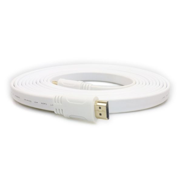 High Speed 4k HDMI Flat Cable Pvc ARC Support  4K@60HZ 1080p UHD Hdmi Cable