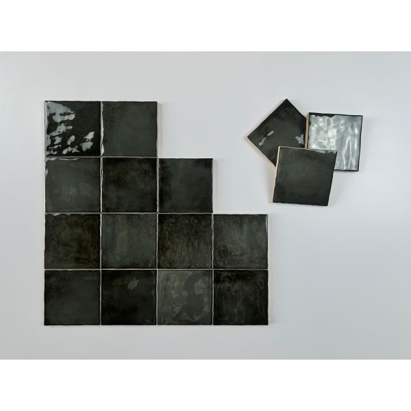 Brown Scratch-Resistant 10x10cm Ceramic Wall Tiles For Living Room and Bedroom