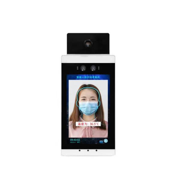 8inch Infrared Thermometer Visitor Management Attendance Machine with Face Recognition