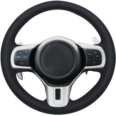 Customize Your Own New Genuine Leather Suede Stitched DIY Car Cover Steering Wheel Wrap for Mitsubishi Lancer 10 EVO Evolution
