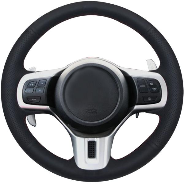Customize Your Own New Genuine Leather Suede Stitched DIY Car Cover Steering Wheel Wrap for Mitsubishi Lancer 10 EVO Evolution